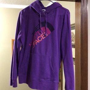 North face sweatshirt . Purple..size large..